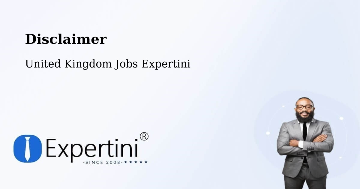 Disclaimer – Radcliffe - United Kingdom Jobs Expertini